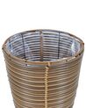 Set of 2 PE Rattan Plant Pot Baskets Brown SARTI_826551