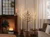 Árvore decorativa de Natal com LED 190 cm branca LAPPI_835475
