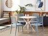 Zestaw ogrodowy stół i 4 krzesła niebieski z białym SERSALE_820132