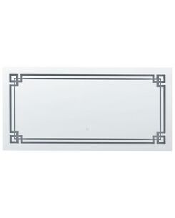 Seinäpeili LED-valo hopea 120 x 60 cm AVRANCHES