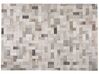 Teppich grau-beige 160 x 230 cm Leder KORFEZ_689389