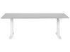 Elektriskt justerbart skrivbord 180 x 80 cm grå och vit DESTINES_899402