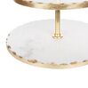 3-Tiered Marble Cake Stand White and Gold IPATI_910641