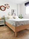 Dřevěná postel 140 x 200 cm světle hnědá SERRIS_812981