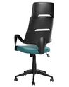 Swivel Office Chair Teal Blue GRANDIOSE_834296