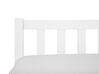 Wooden EU Single Size Bed White FLORAC_752717