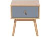 Mesa de cabeceira com 1 gaveta em madeira clara ARVADA_693008