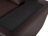 2-Sitzer Sofa Kunstleder dunkelbraun VOGAR_676532