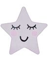 Barneteppe stjerneformet 120 x 120 cm rosa SIRIUS_831551