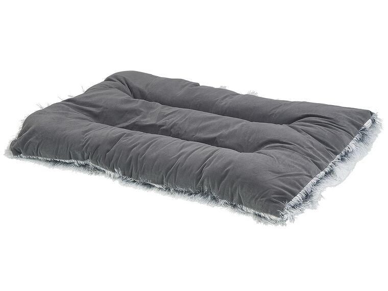 Velvet Dog Bed 60 x 45 cm Grey ERGANI_850092