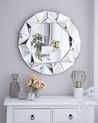 Specchio da parete in argento ø70 cm HABAY_707039