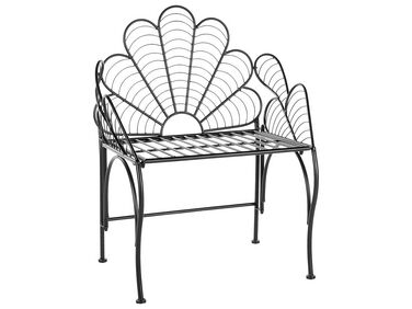 Chaise de jardin en métal noir LIGURIA
