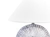 Keramická stolná lampa s kužeľovým tienidlom sivá YUNA_843066