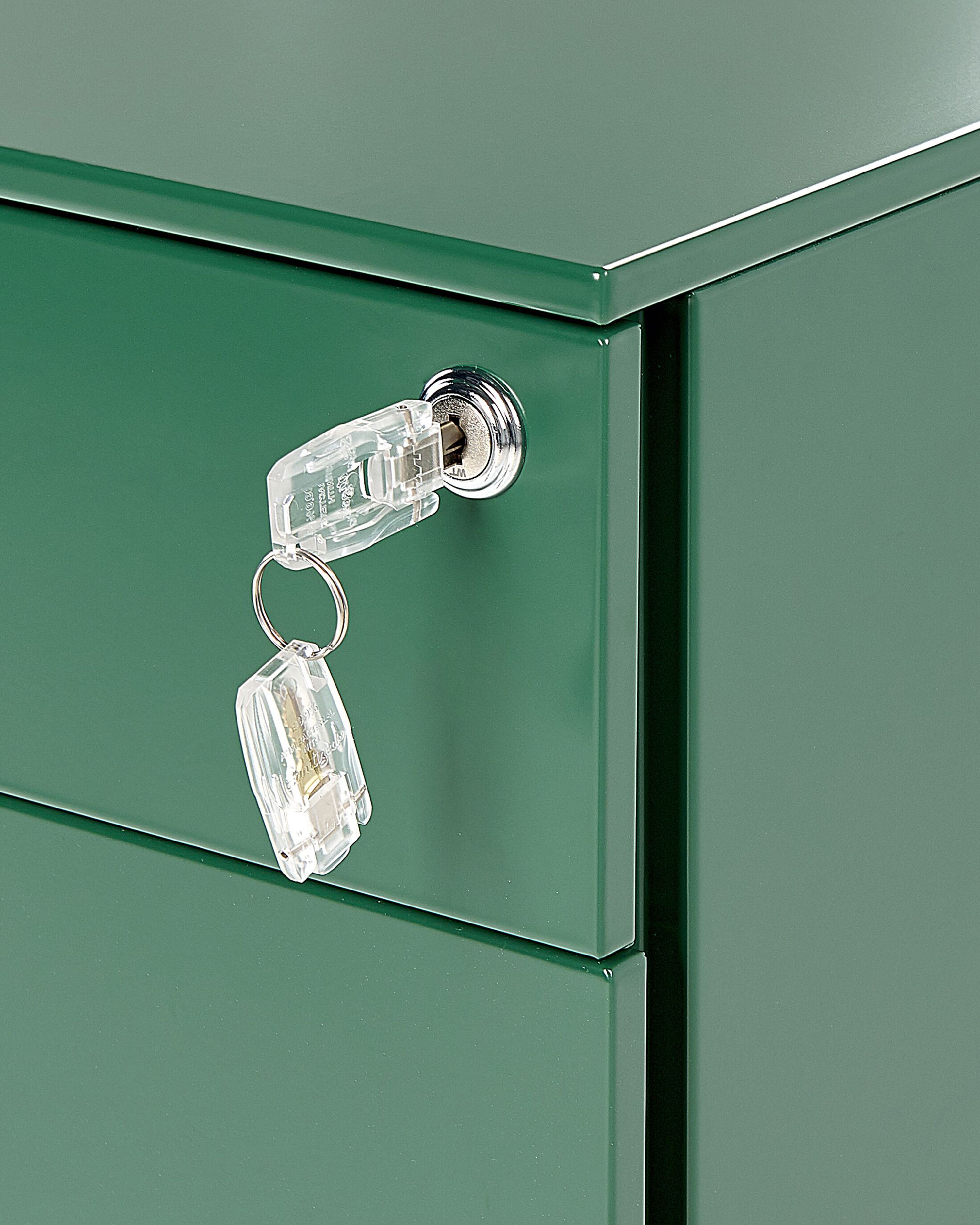 3 Drawer Metal Storage Green CAMI Beliani.co.uk