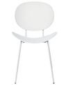 Conjunto de 2 sillas de comedor blancas SHONTO_861832