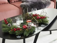 Koristetarjotin peililasi hopea 30 x 20 cm GRENOBLE Koristetarjotin peililasi hopea 30 x 20 cm GRENOBLE