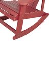 Chaise de jardin à bascule rouge ADIRONDACK_872969