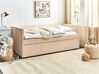 Boucle EU Single Trundle Bed Peach TROYES_906962