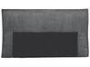 Canapé-lit d'angle à droite en velours côtelé gris graphite ABACKA_896818