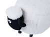Pouf animaletto in tessuto bianco SHEEP_852395