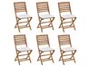 Lot de 6 coussins de chaise blancs 31 x 39 cm TOLVE_897946