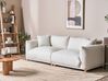 3 Seater Fabric Sofa Off-White LUVOS_885586