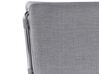 Cama de casal de água em tecido cinzento 160 x 200 cm PARIS_75584