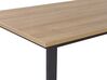 Stół do jadalni 160 x 80 cm ciemne drewno z czarnym BERLIN_776013