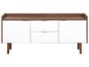 2 Drawer Sideboard White with Dark Wood MADERA_767645