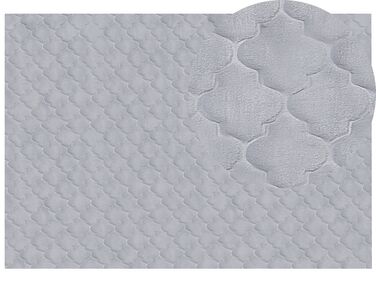 Tappeto pelle sintetica grigio 160 x 230 cm GHARO