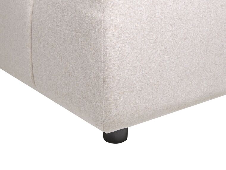 Right Hand Fabric Corner Sofa Beige TOMRA Beliani.co.uk