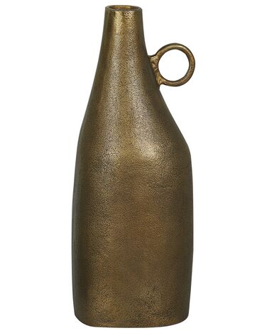 Dekoratívna kovová váza 46 cm mosadzná SAMBHAR