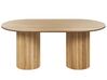 Oválny jedálenský stôl 180 x 100 cm svetlé drevo SHERIDAN_868105