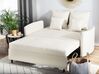 Fabric Sofa Bed Beige HOVIN_746286