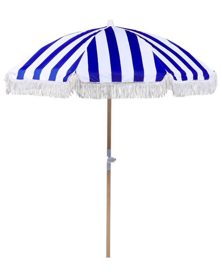 Fehér és kék napernyő ⌀ 150 cm MONDELLO_848577