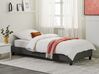Łóżko tapicerowane bez zagłówka 90 x 200 cm szare ROANNE_721502