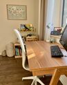 Skrivbord med 2 lådor ljusbrun SHESLAY_856316