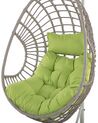 PE Rattan Hanging Chair with Stand Taupe Beige ARPINO_724621