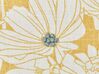 Dekokissen Blumenmuster Baumwolle gelb 45 x 45 cm 2er Set SCIRPUS_893292