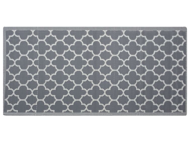 Venkovní šedý oboustranný  koberec 90x180 cm SURAT_716310