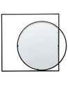 Espelho de parede em metal preto 70 x 79 cm AUXY_915720