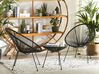 Set of 2 PE Rattan Accent Chairs Black ACAPULCO II_795192