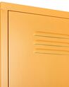 Garderobenschrank Stahl gelb 5 Fächer abschließbar FROME_782545