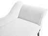 Right Hand Fabric Chaise Lounge White BIARRITZ_898135