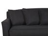 3 Seater Fabric Sofa Black GILJA_792584
