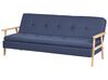 Canapé-lit en tissu bleu TJORN_902890