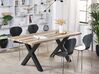 Extending Dining Table 140/180 x 90 cm Light Wood and Black BRONSON_790958