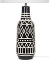 Lámpara de mesa de cerámica negro/blanco crema/beige 68 cm SHEBELLE_822387