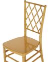 Set of 2 Dining Chairs Gold CLARION_863753