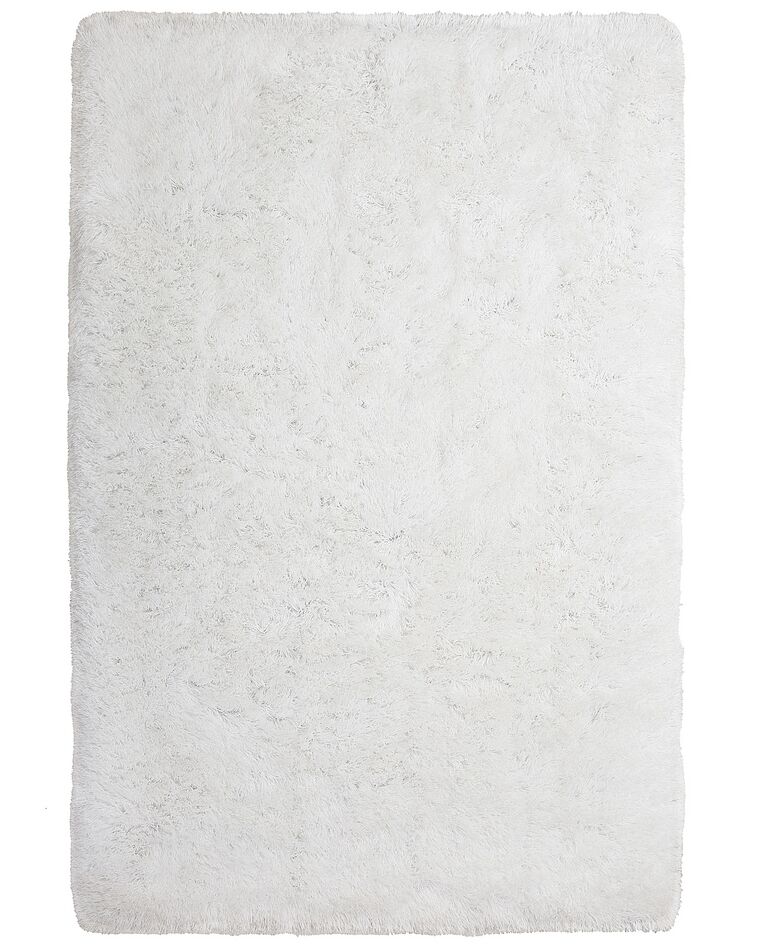 Fehér hosszú szálú szőnyeg 200 x 300 cm CIDE_746754